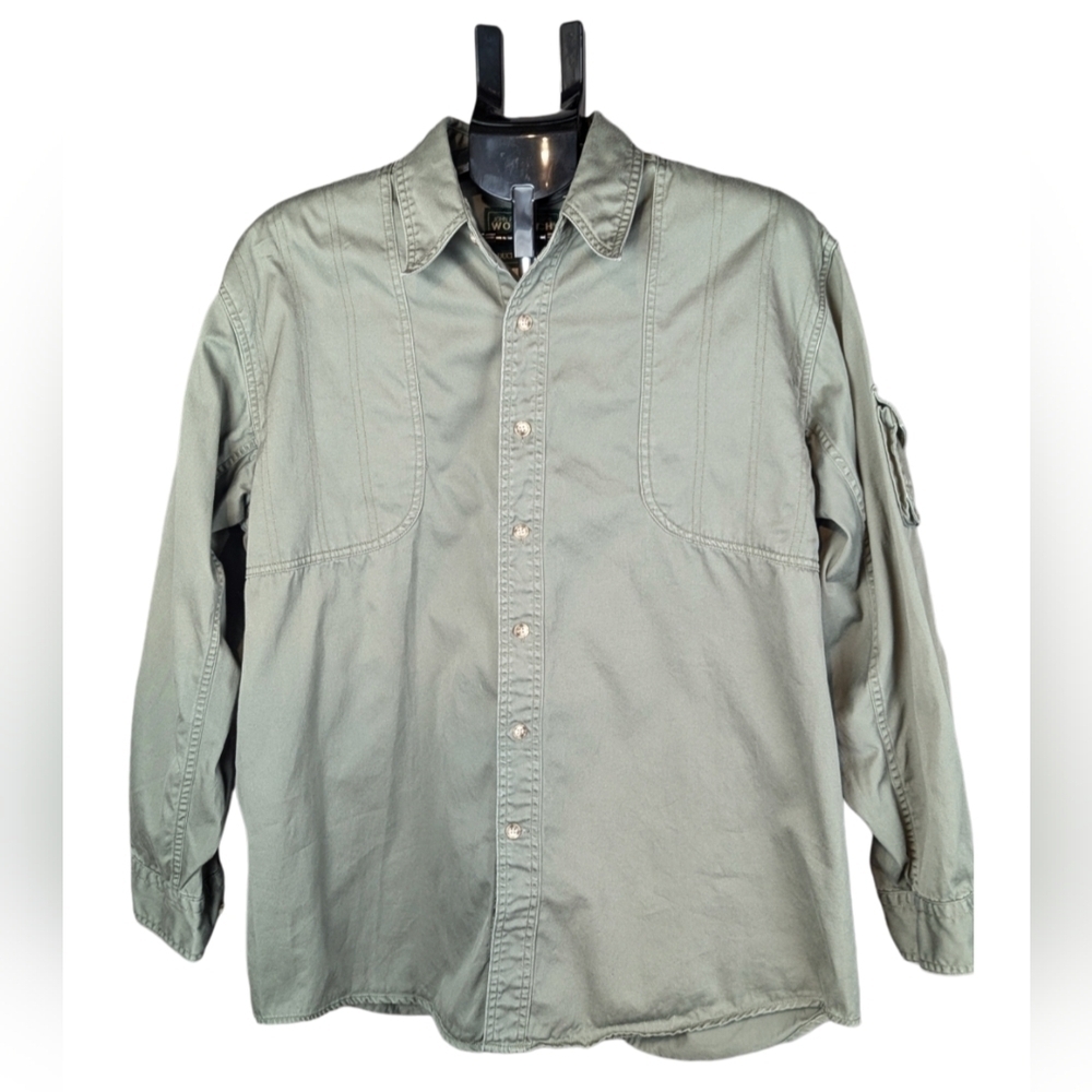 Ducks Unlimited Woolrich Large hunting shirt with padded shoulders olive green